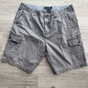 Quiksilver Mens Cargo Shorts 36 Gray Regular Fit Utility Pockets